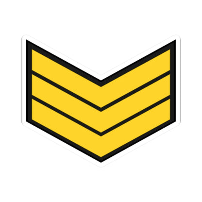 EgyptianNavyInsignia Sergeant (Egypt) (Military Rank) STICKER Vinyl Kiss-Cut Decal 2 Inch White - The Sticker Space