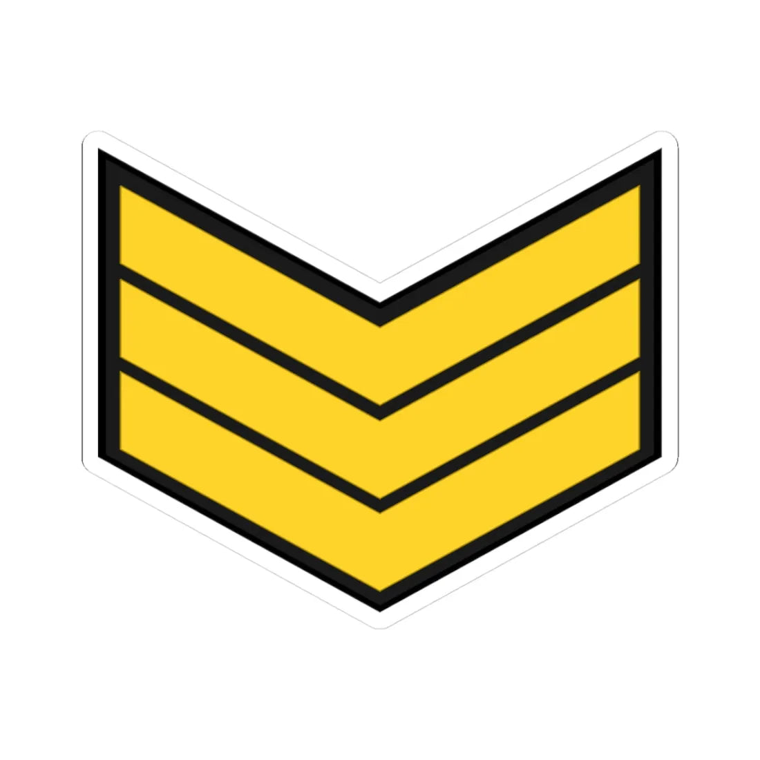 EgyptianNavyInsignia Sergeant (Egypt) (Military Rank) STICKER Vinyl Kiss-Cut Decal 3 Inch White - The Sticker Space