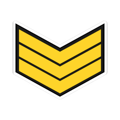 EgyptianNavyInsignia Sergeant (Egypt) (Military Rank) STICKER Vinyl Kiss-Cut Decal 3 Inch White - The Sticker Space