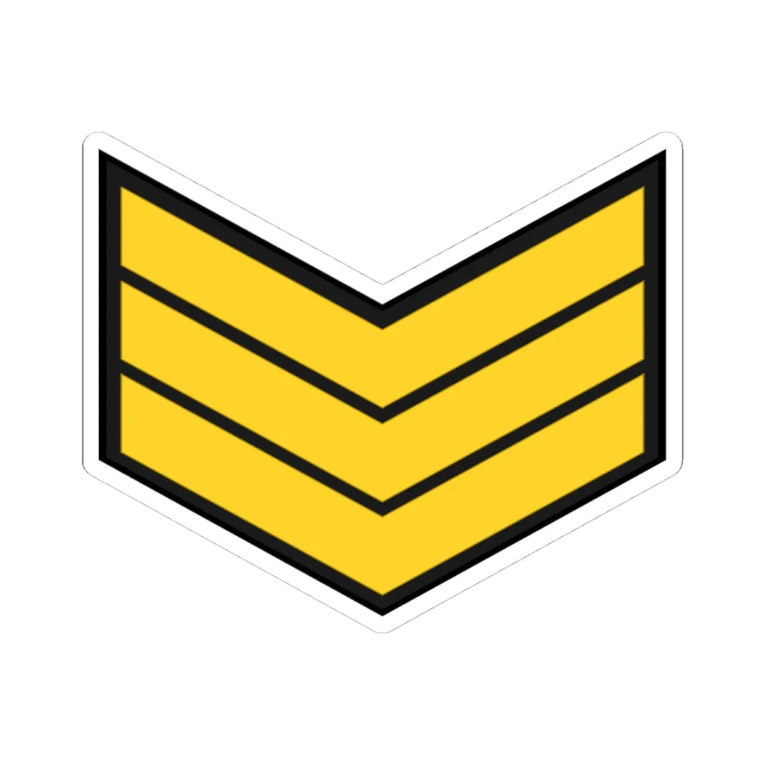 EgyptianNavyInsignia Sergeant (Egypt) (Military Rank) STICKER Vinyl Kiss-Cut Decal 4 Inch White - The Sticker Space