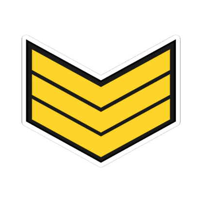 EgyptianNavyInsignia Sergeant (Egypt) (Military Rank) STICKER Vinyl Kiss-Cut Decal 4 Inch White - The Sticker Space