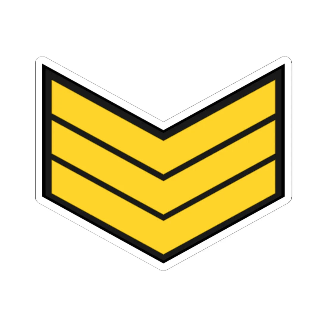EgyptianNavyInsignia Sergeant (Egypt) (Military Rank) STICKER Vinyl Kiss-Cut Decal 6 Inch White - The Sticker Space