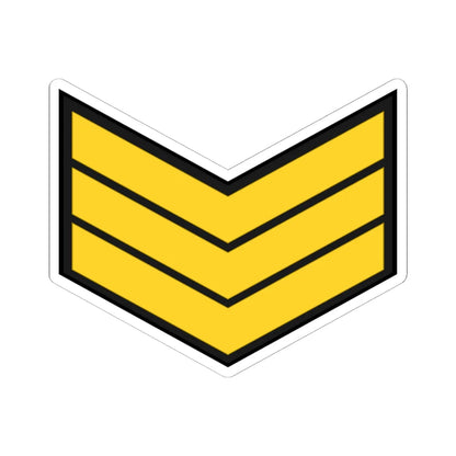 EgyptianNavyInsignia Sergeant (Egypt) (Military Rank) STICKER Vinyl Kiss-Cut Decal 6 Inch White - The Sticker Space