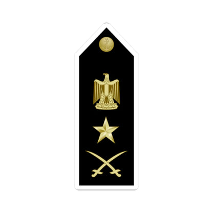 EgyptianNavyInsignia ViceAdmiral shoulderboard (Egypt) (Military Rank) STICKER Vinyl Kiss-Cut Decal 2 Inch White - The Sticker Space