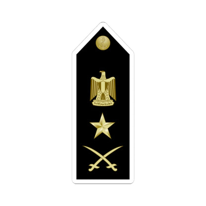 EgyptianNavyInsignia ViceAdmiral shoulderboard (Egypt) (Military Rank) STICKER Vinyl Kiss-Cut Decal 3 Inch White - The Sticker Space