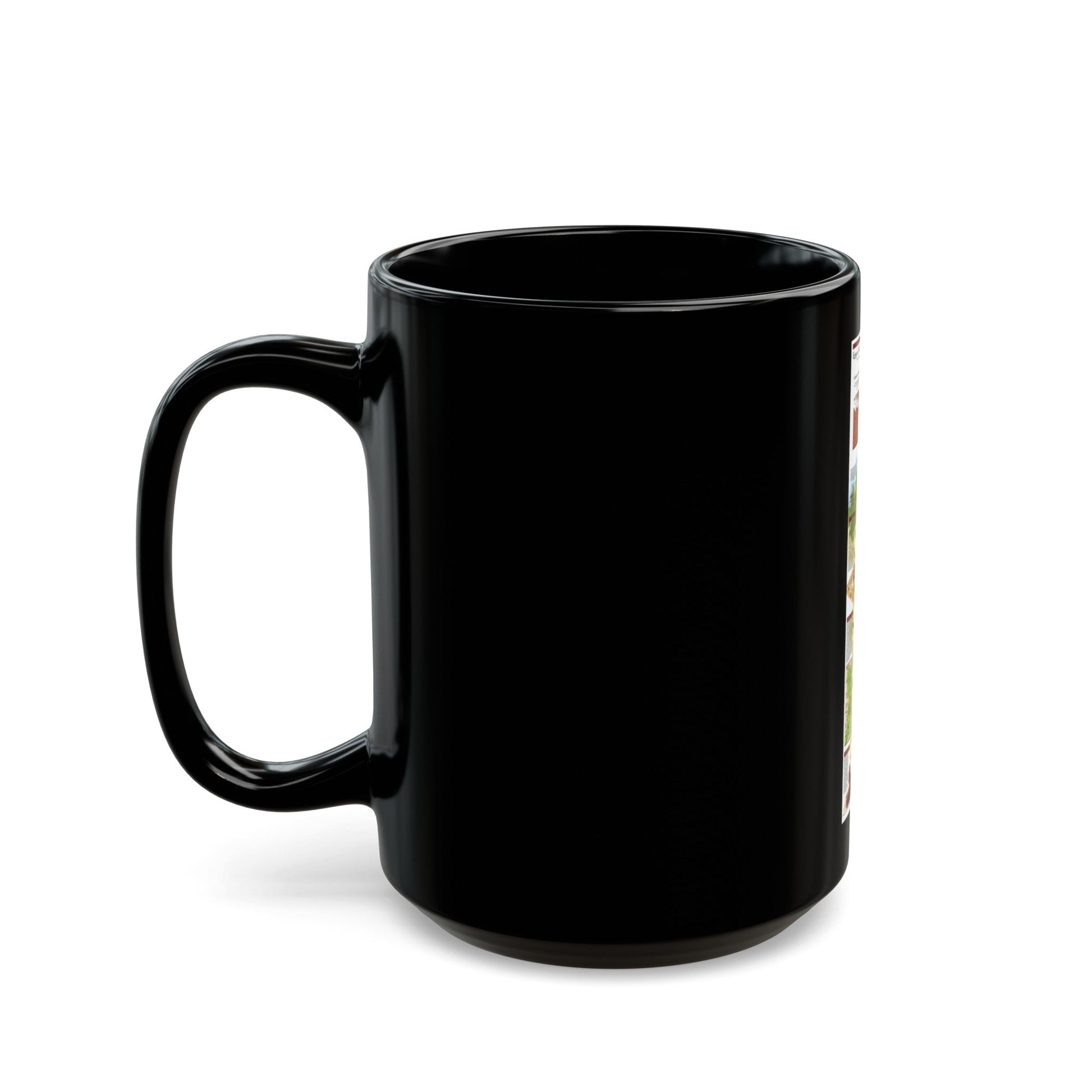 Egypt's Nile Valley- The North (1995) (Map) Black Coffee Mug-The Sticker Space