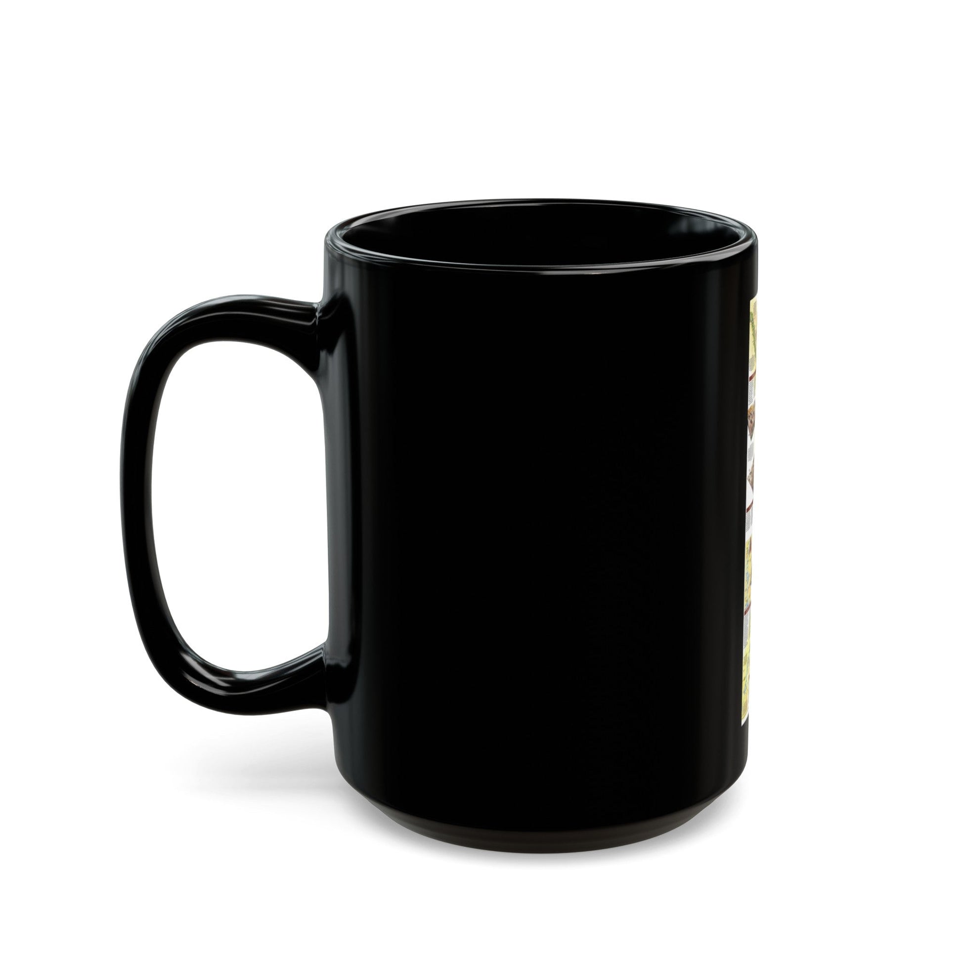 Egypt's Nile Valley- The South (1995) (Map) Black Coffee Mug-The Sticker Space