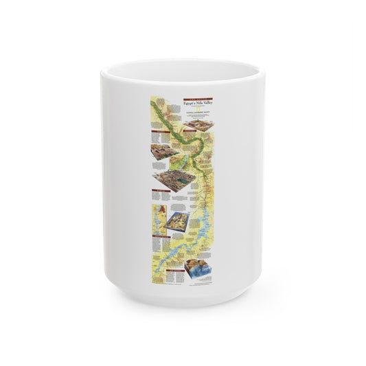 Egypt's Nile Valley- The South (1995) (Map) White Coffee Mug-15oz-The Sticker Space