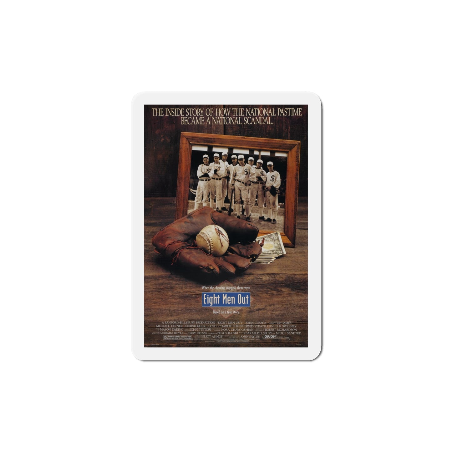 Eight Men Out 1988 Movie Poster Die-Cut Magnet-5" x 5"-The Sticker Space