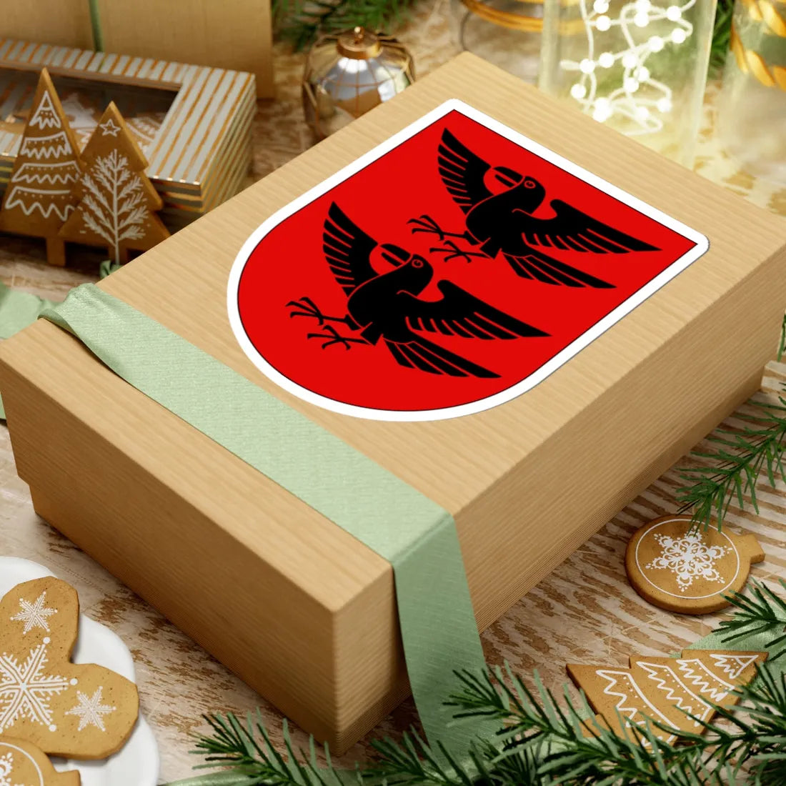 Einsiedeln-coat of arms (Switzerland) (Coat of Arms) STICKER Vinyl Kiss-Cut Decal - The Sticker Space