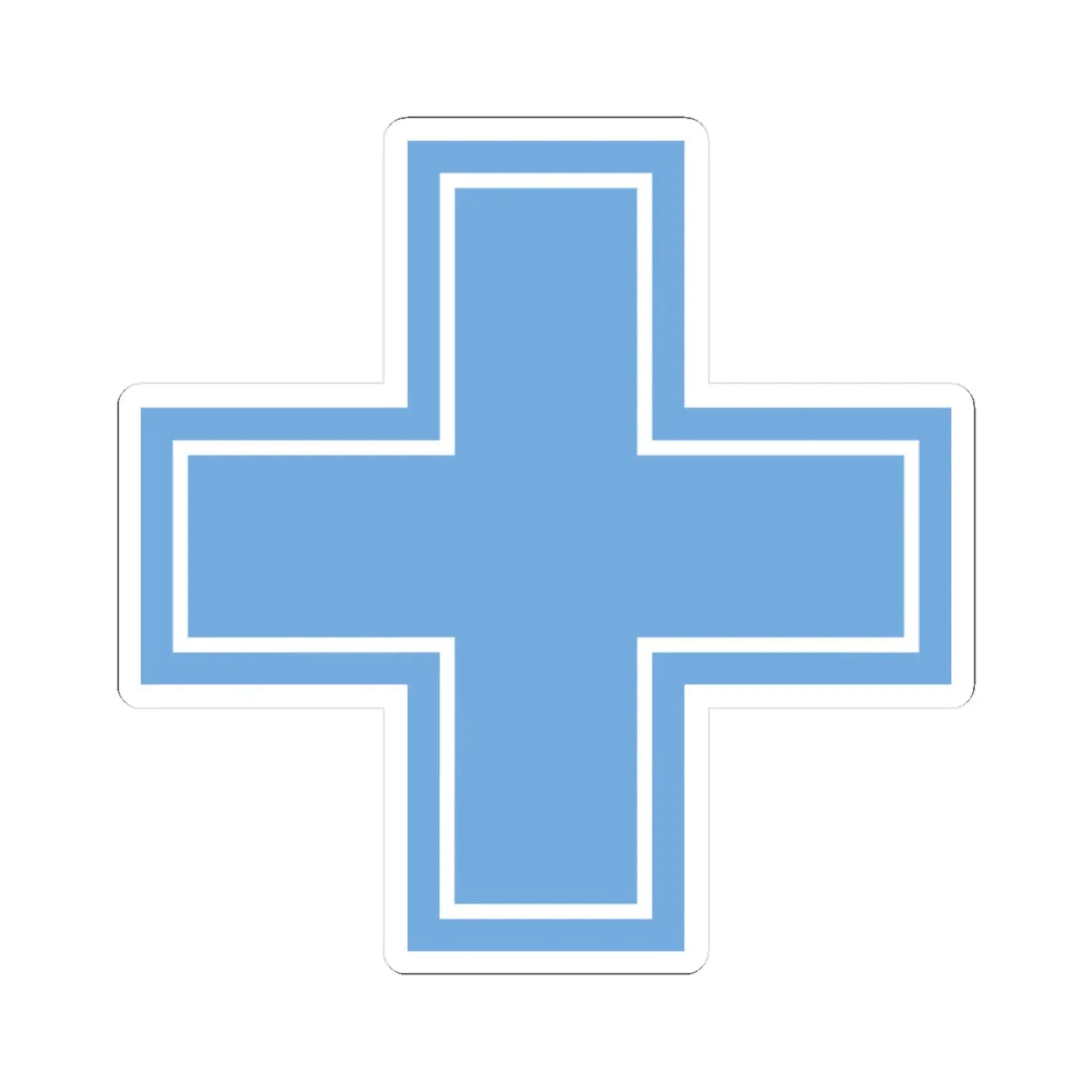 Ejemplo Cruz Argentina (Argentina) (Coat of Arms) STICKER Vinyl Kiss-Cut Decal 3 Inch White - The Sticker Space