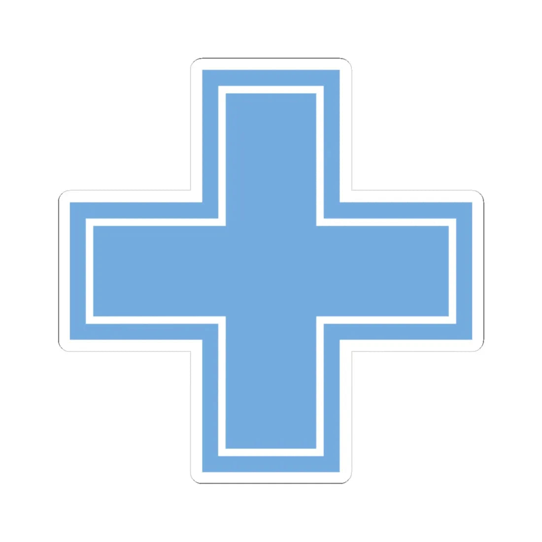 Ejemplo Cruz Argentina (Argentina) (Coat of Arms) STICKER Vinyl Kiss-Cut Decal 4 Inch White - The Sticker Space