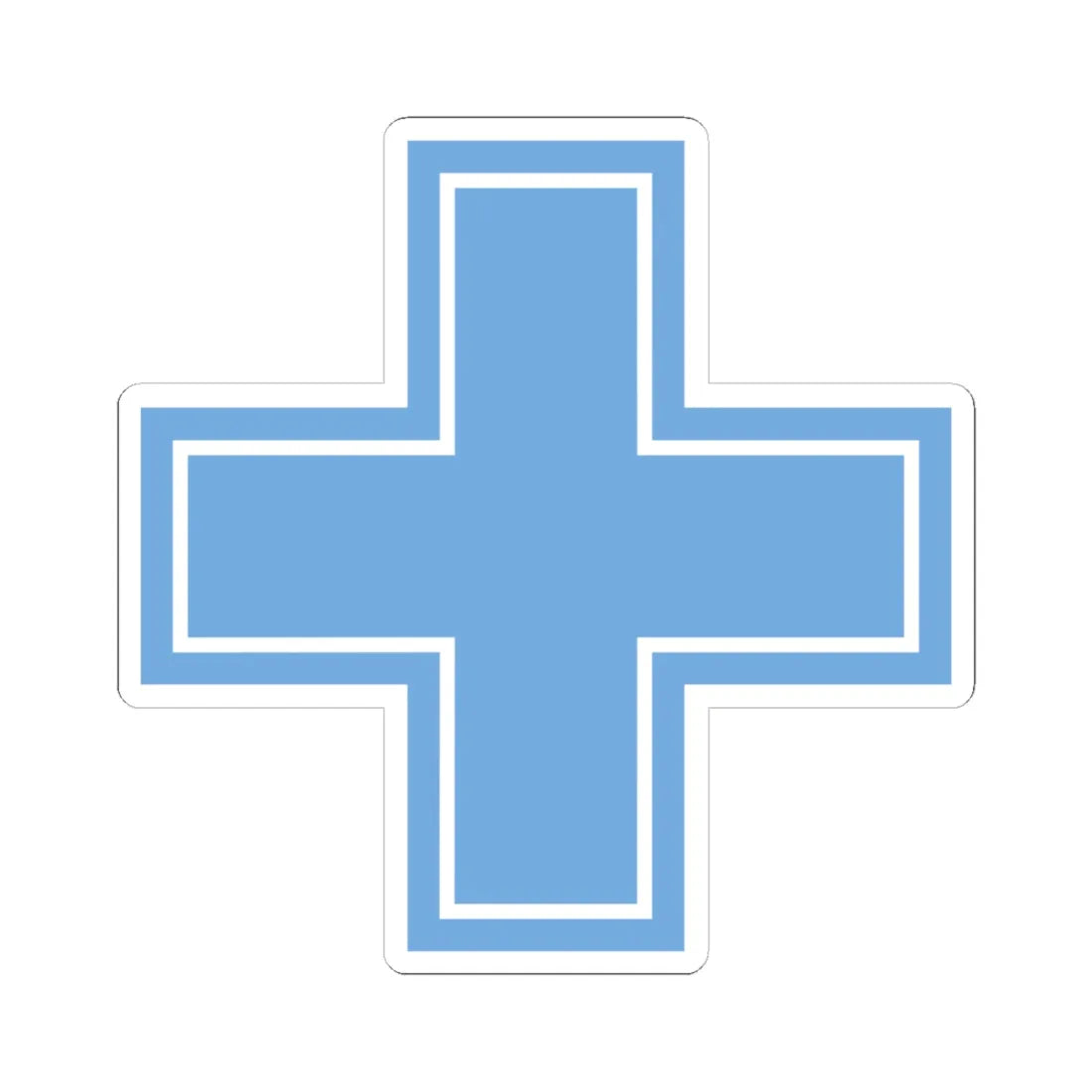 Ejemplo Cruz Argentina (Argentina) (Coat of Arms) STICKER Vinyl Kiss-Cut Decal 6 Inch White - The Sticker Space