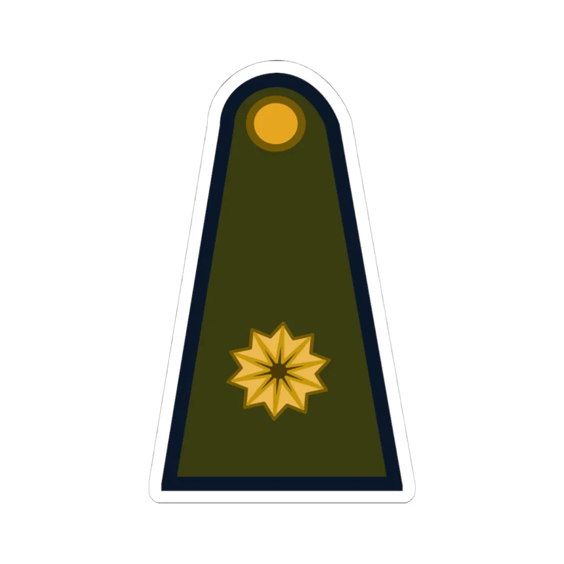 Ejercito Argentino   Mayor 2 (Argentina) (Military Rank) STICKER Vinyl Kiss-Cut Decal 4 Inch White - The Sticker Space