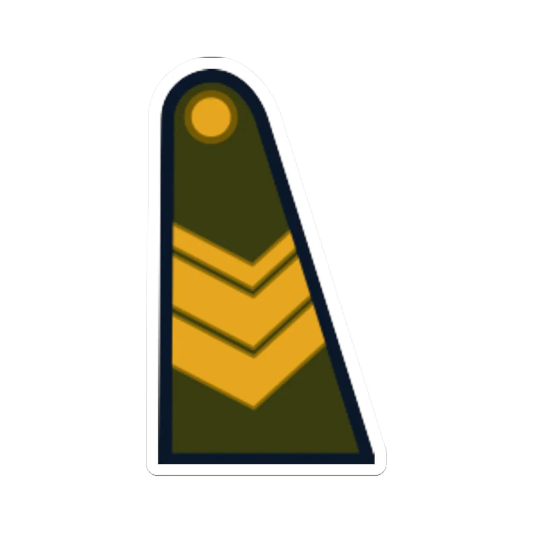 Ejercito Argentino   Sargento (Argentina) (Military Rank) STICKER Vinyl Kiss-Cut Decal 4 Inch White - The Sticker Space