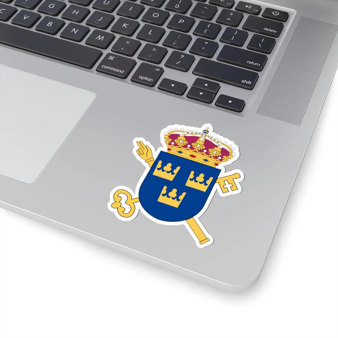 Ekobrottsmyndigheten vapen (Sweden) (Coat of Arms) STICKER Vinyl Kiss-Cut Decal - The Sticker Space