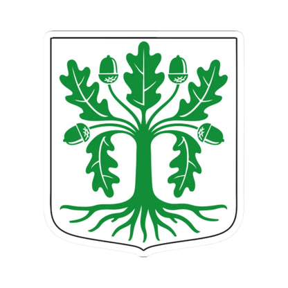 Eksjö kommunvapen - Riksarkivet Sverige-vector (Sweden) (Coat of Arms) STICKER Vinyl Kiss-Cut Decal 2 Inch White - The Sticker Space