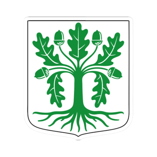 Eksjö kommunvapen - Riksarkivet Sverige-vector (Sweden) (Coat of Arms) STICKER Vinyl Kiss-Cut Decal 2 Inch White - The Sticker Space