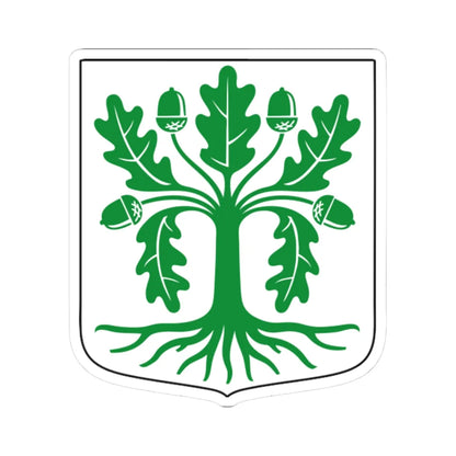 Eksjö kommunvapen - Riksarkivet Sverige-vector (Sweden) (Coat of Arms) STICKER Vinyl Kiss-Cut Decal 3 Inch White - The Sticker Space
