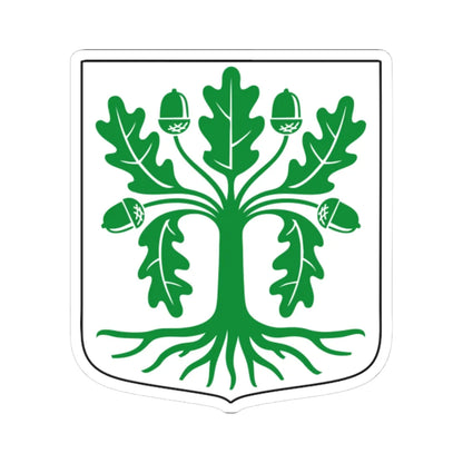 Eksjö kommunvapen - Riksarkivet Sverige-vector (Sweden) (Coat of Arms) STICKER Vinyl Kiss-Cut Decal 4 Inch White - The Sticker Space