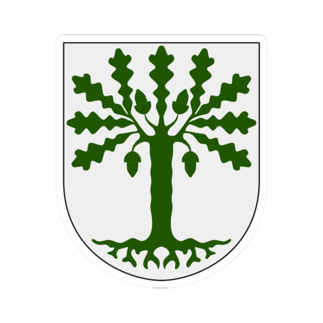 Eksjö vapen (Sweden) (Coat of Arms) STICKER Vinyl Kiss-Cut Decal 2 Inch White - The Sticker Space