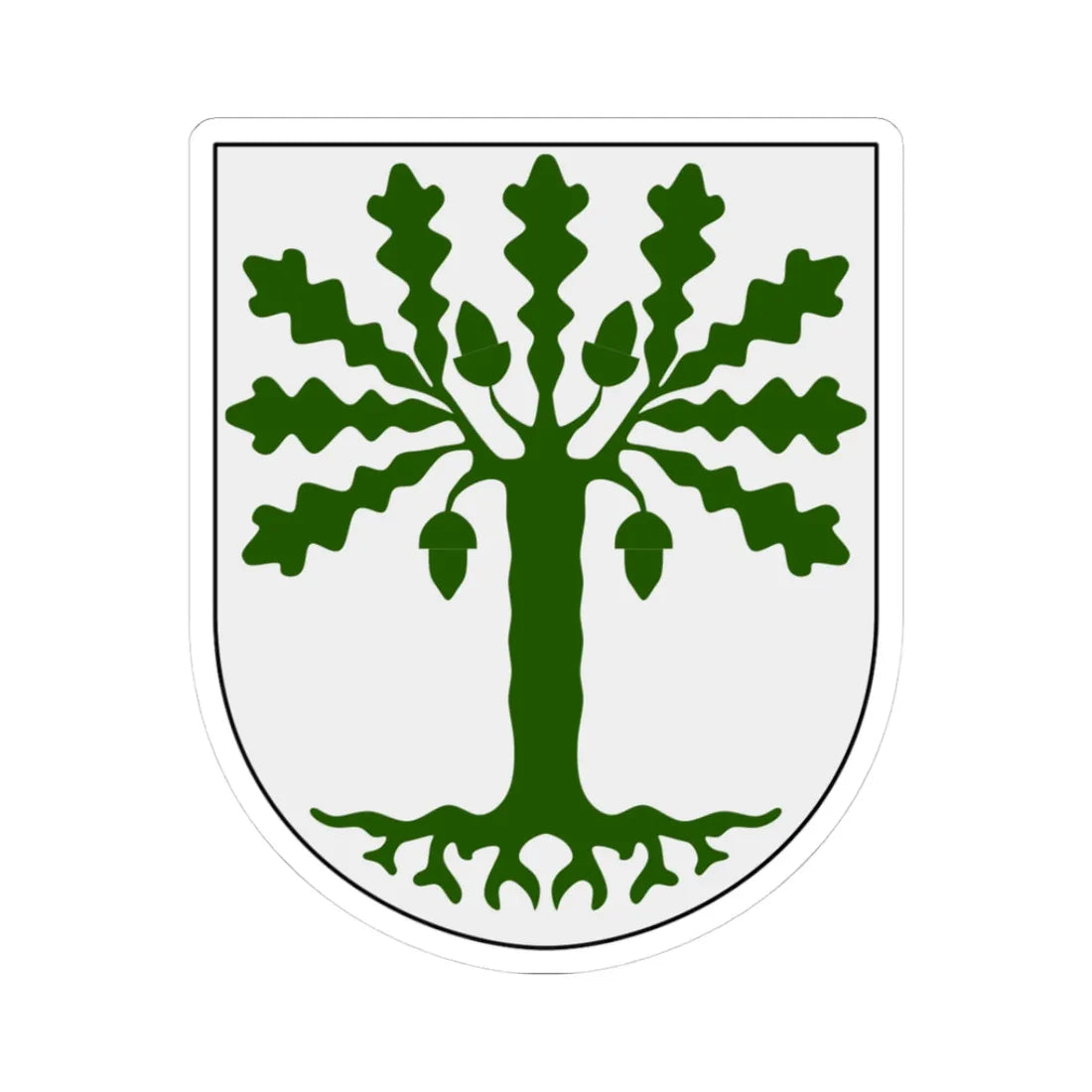 Eksjö vapen (Sweden) (Coat of Arms) STICKER Vinyl Kiss-Cut Decal 3 Inch White - The Sticker Space
