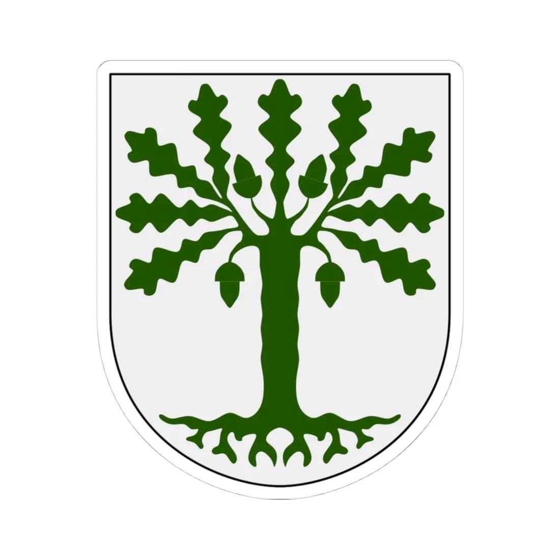 Eksjö vapen (Sweden) (Coat of Arms) STICKER Vinyl Kiss-Cut Decal 4 Inch White - The Sticker Space