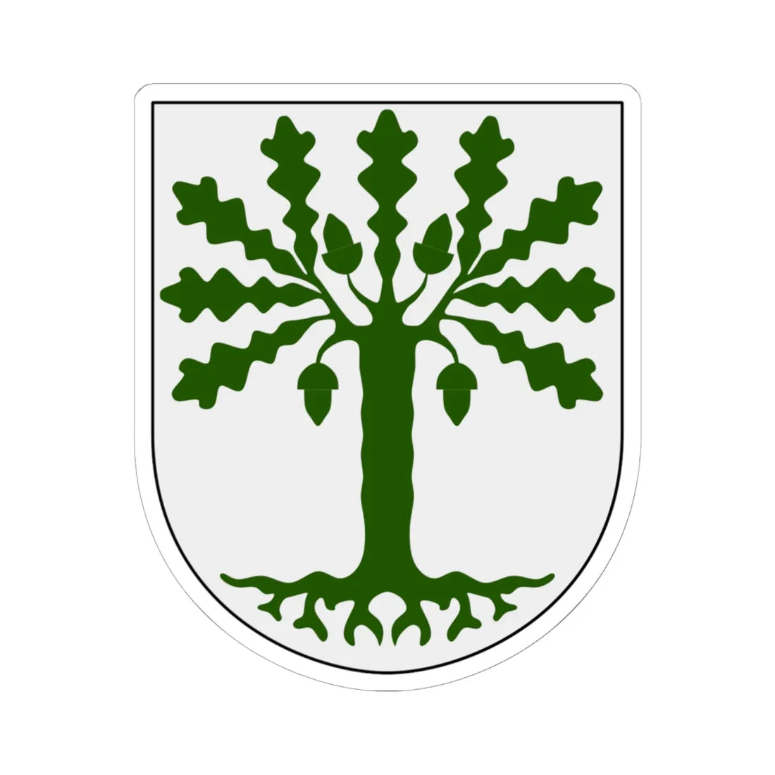 Eksjö vapen (Sweden) (Coat of Arms) STICKER Vinyl Kiss-Cut Decal 6 Inch White - The Sticker Space