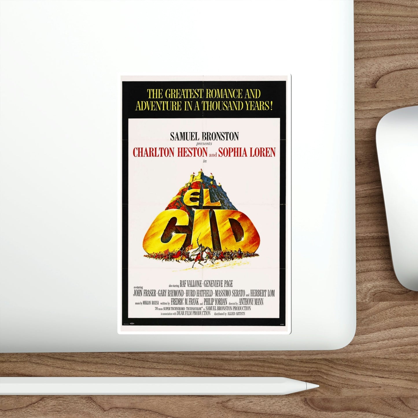 El Cid 1961 Movie Poster STICKER Vinyl Die-Cut Decal-The Sticker Space