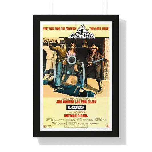 EL CONDOR 1970 - Framed Movie Poster 16″ x 24″ Black - The Sticker Space