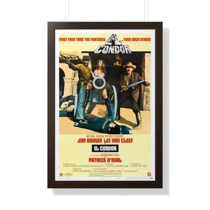 EL CONDOR 1970 - Framed Movie Poster 20" x 30" Walnut - The Sticker Space