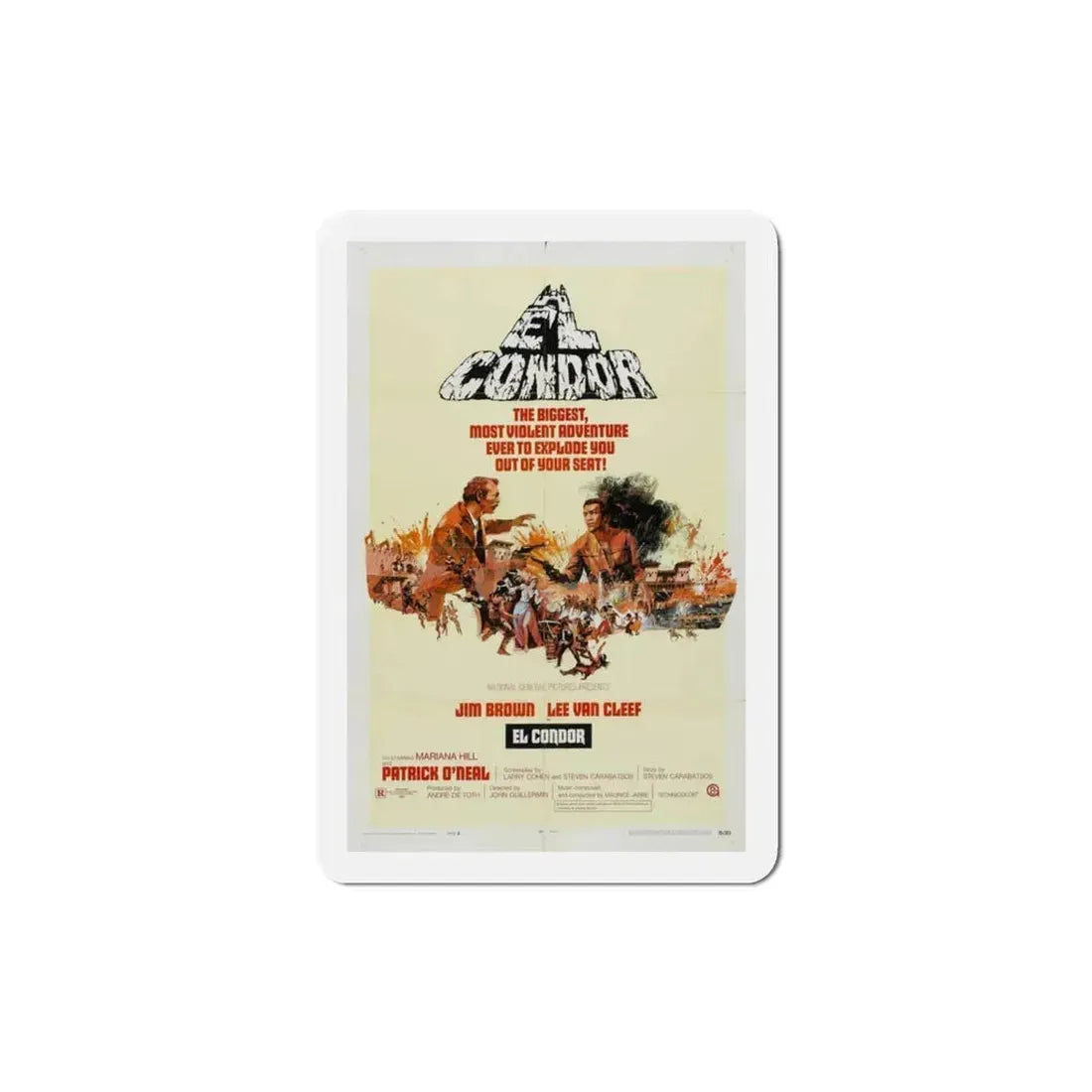 El Condor 1970 Movie Poster Refrigerator Magnet 3 Inch - The Sticker Space