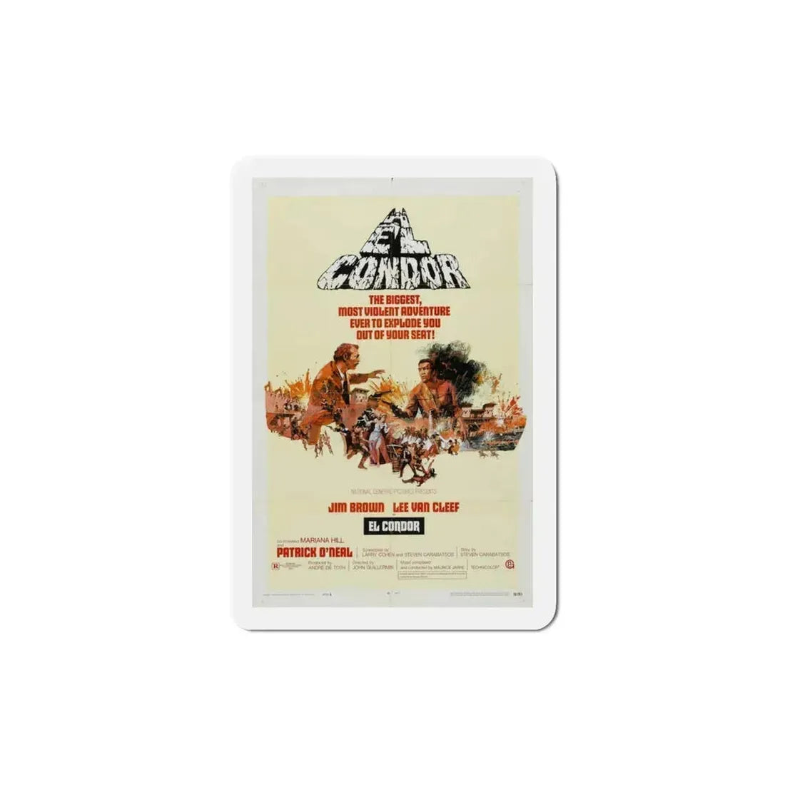 El Condor 1970 Movie Poster Refrigerator Magnet 4 Inch - The Sticker Space