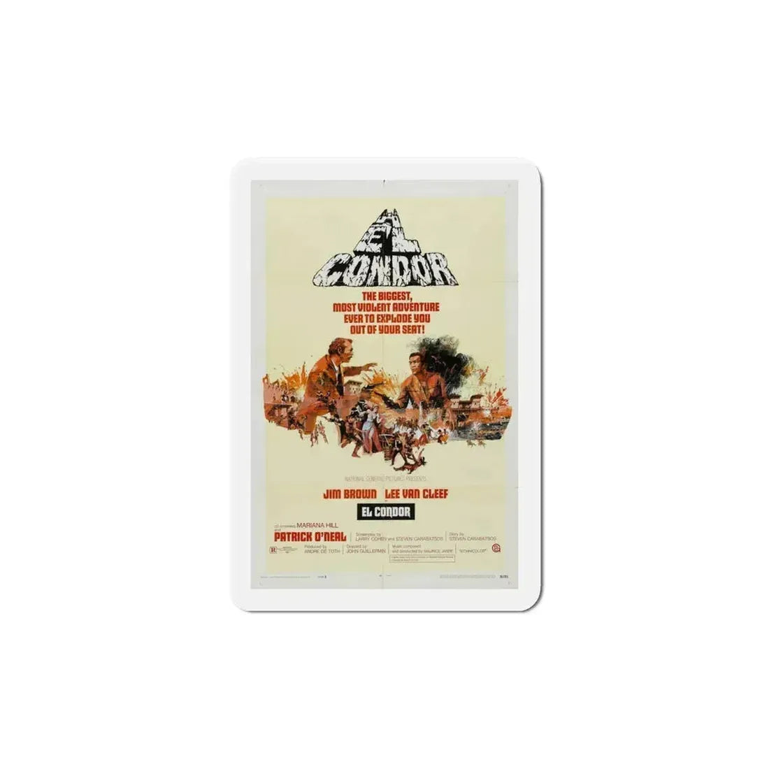El Condor 1970 Movie Poster Refrigerator Magnet 6 Inch - The Sticker Space