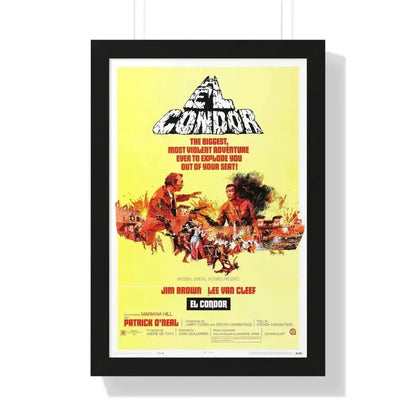 EL CONDOR (2) 1970 - Framed Movie Poster 16″ x 24″ Black - The Sticker Space