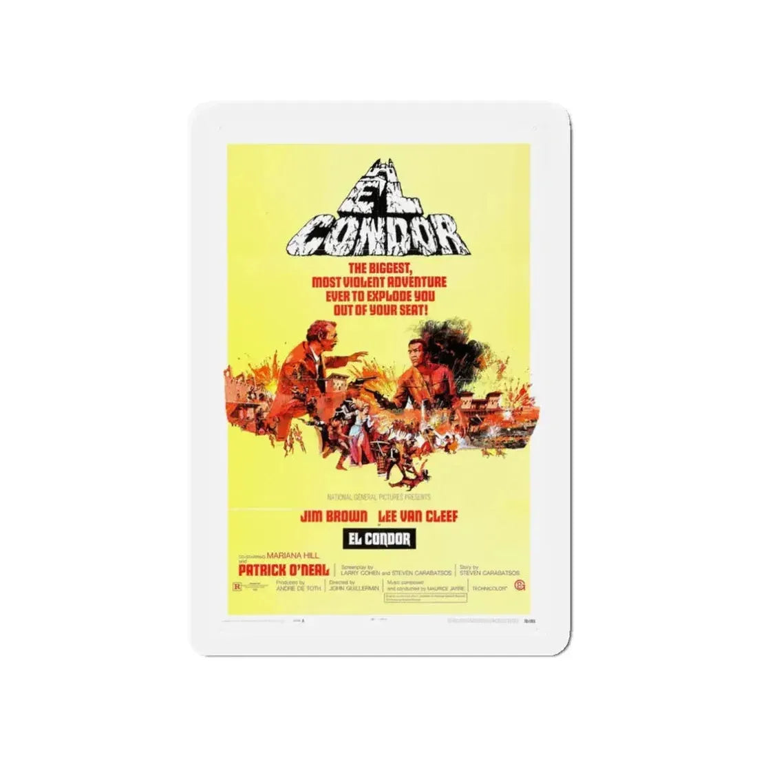 EL CONDOR (2) 1970 Movie Poster - Refrigerator Magnet 3 Inch - The Sticker Space