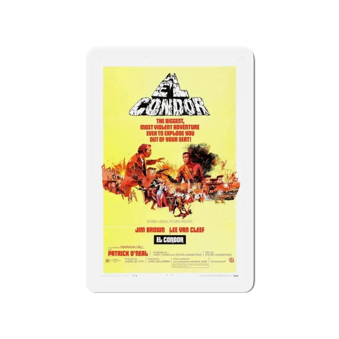 EL CONDOR (2) 1970 Movie Poster - Refrigerator Magnet 4 Inch - The Sticker Space