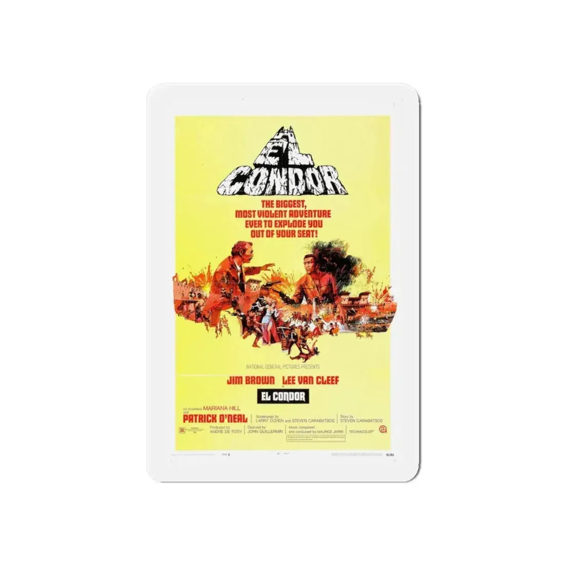 EL CONDOR (2) 1970 Movie Poster - Refrigerator Magnet 6 Inch - The Sticker Space