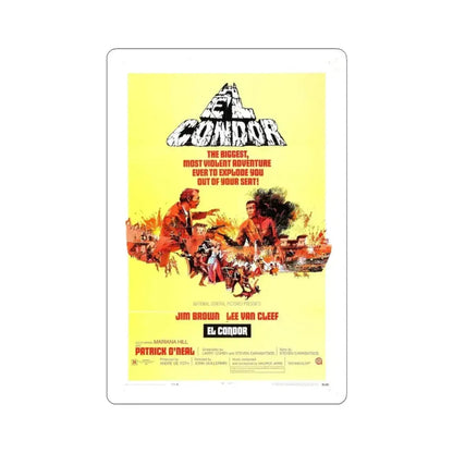 EL CONDOR (2) 1970 Movie Poster - STICKER Vinyl Kiss-Cut Decal 4 Inch White - The Sticker Space
