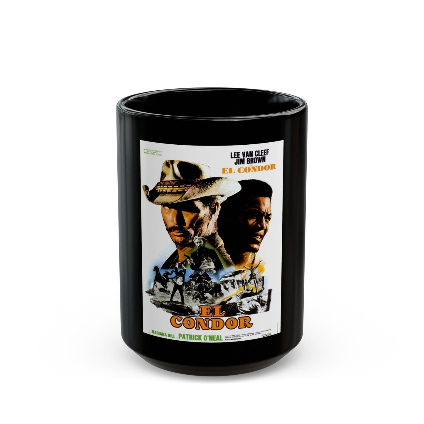 EL CONDOR (FRENCH) 1970 Movie Poster - Black Coffee Mug-15oz-The Sticker Space