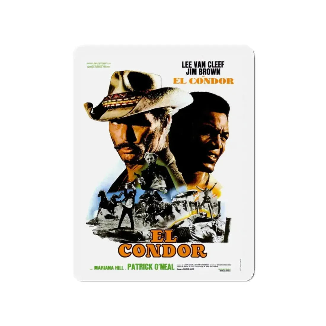 EL CONDOR (FRENCH) 1970 Movie Poster - Refrigerator Magnet 4 Inch - The Sticker Space