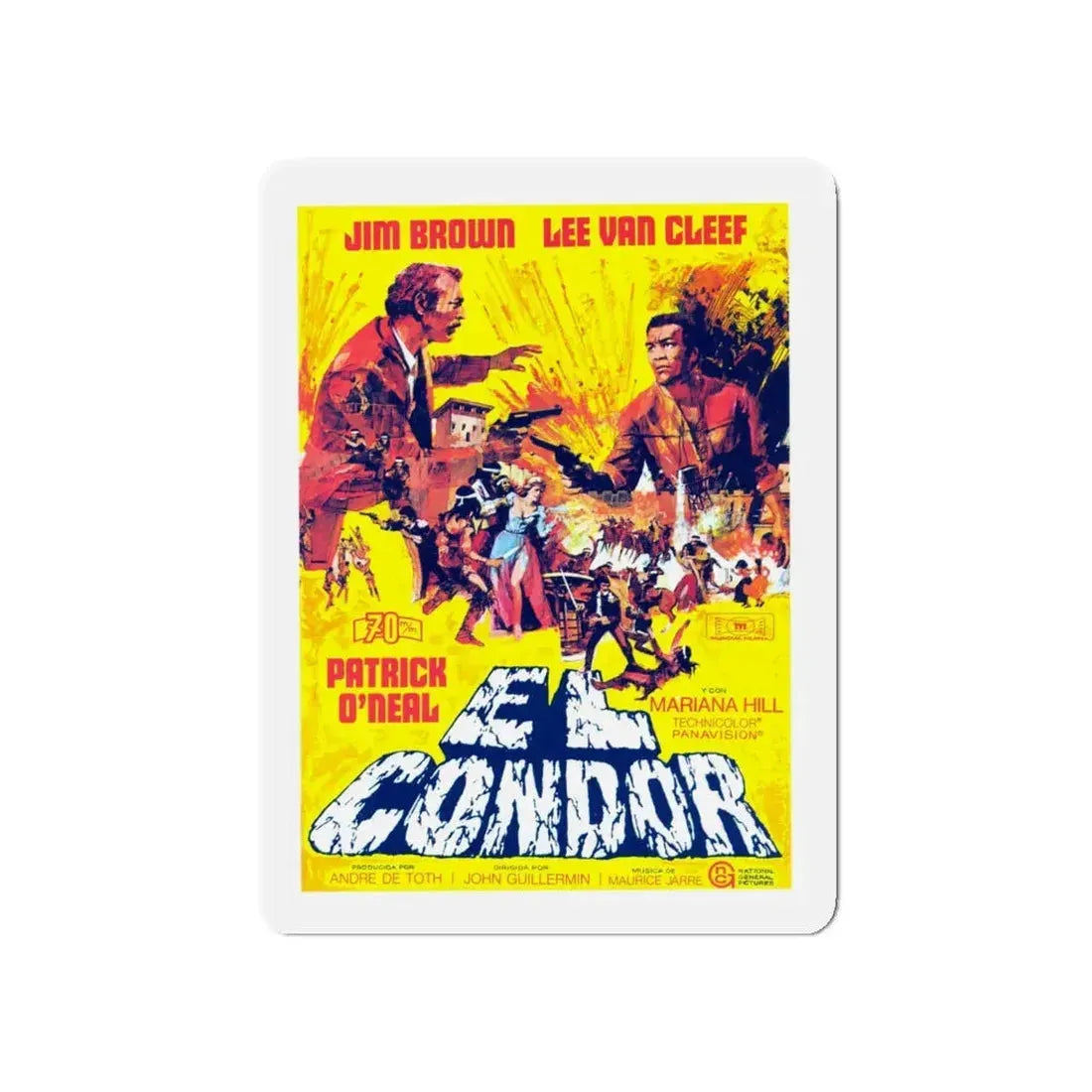 EL CONDOR (SPANISH) 1970 Movie Poster - Refrigerator Magnet 5 Inch - The Sticker Space