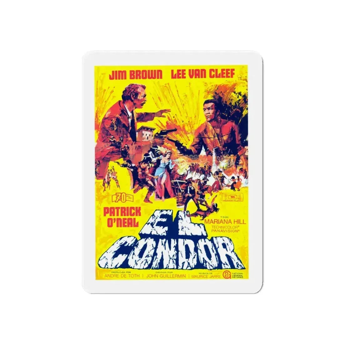 EL CONDOR (SPANISH) 1970 Movie Poster - Refrigerator Magnet 6 Inch - The Sticker Space