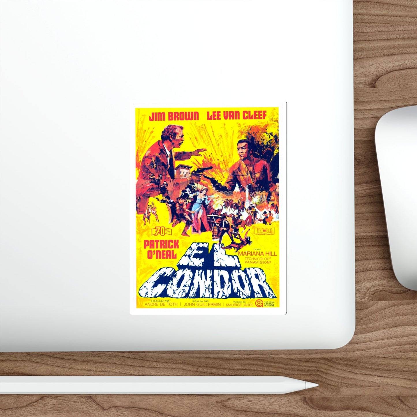 EL CONDOR (SPANISH) 1970 Movie Poster STICKER Vinyl Die-Cut Decal-The Sticker Space