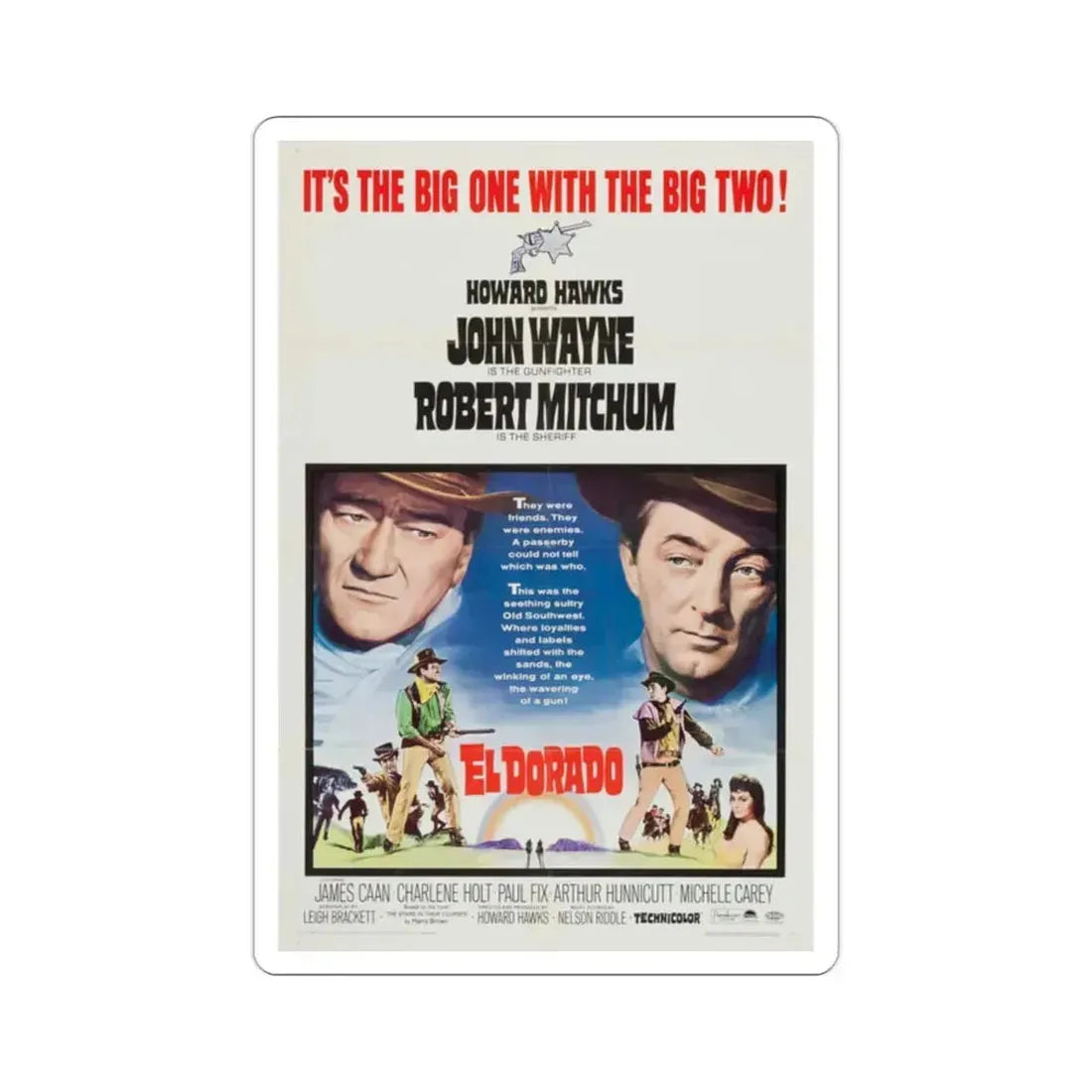 El Dorado 1967 Movie Poster STICKER Vinyl Die-Cut Decal 2 Inch - The Sticker Space