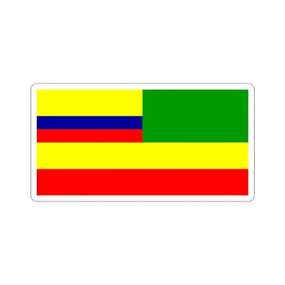 El Oro Flag (Ecuador) STICKER Vinyl Kiss-Cut Decal 3 Inch White - The Sticker Space