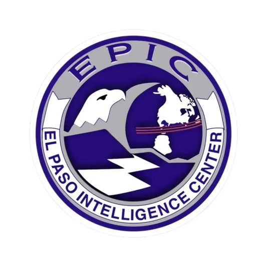 El Paso Intelligence Center - STICKER Vinyl Kiss-Cut Decal 2 Inch White - The Sticker Space
