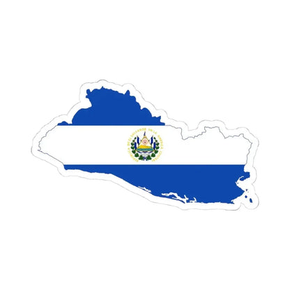 El Salvador Stub (El Salvador) STICKER Vinyl Kiss-Cut Decal 4 Inch White - The Sticker Space