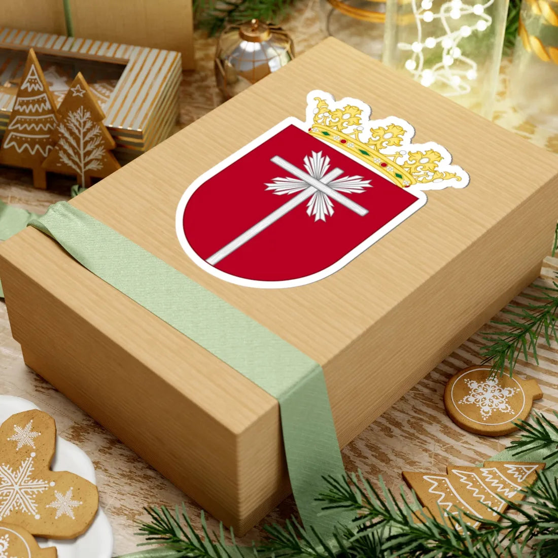 EL seibo old shield (Dominica) (Coat of Arms) STICKER Vinyl Kiss-Cut Decal - The Sticker Space