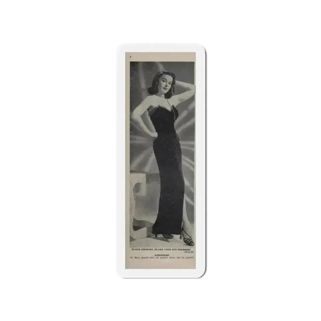 Elaine Stewart #161 1 (Vintage Female Icon) Refrigerator Magnet 3 Inch Die-Cut - The Sticker Space